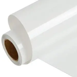 FUNKAKA White Heat Transfer Vinyl, 12" x 9ft White Iron on Vinyl for All Cutting Machines, HTV Vinyl Rolls for Shirts - Easy to Cut & Weed for Heat Transfer Design FUNKAKA White Heat Transfer Vinyl, 12" x 9ft White Iron on Vinyl for All Cutting Machines, HTV Vinyl Rolls for Shirts - Easy to Cut & Weed for Heat Transfer Design