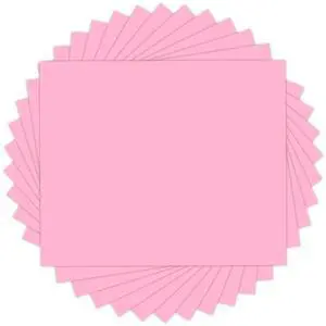 HTVRONT Baby Pink Heat Transfer Vinyl, 12" x 10", 13 Pack HTVRONT Baby Pink Heat Transfer Vinyl, 12" x 10", 13 Pack
