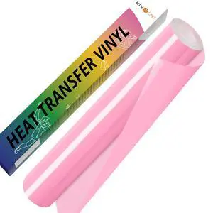 HTVRONT Pink HTV Vinyl Roll - 12" x 10ft Baby Pink Iron on Vinyl for All Cutter Machine & Silhouette Cameo, Heat Transfer Vinyl Rolls for t Shirts - Easy to Cut & Weed for Heat Vinyl Design HTVRONT Pink HTV Vinyl Roll - 12" x 10ft Baby Pink Iron on Vinyl for All Cutter Machine & Silhouette Cameo, Heat Transfer Vinyl Rolls for t Shirts - Easy to Cut & Weed for Heat Vinyl Design