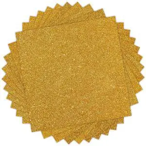 HTVRONT Gold Glitter HTV Vinyl, 11 Pack, 12"x10" HTVRONT Gold Glitter HTV Vinyl, 11 Pack, 12"x10"