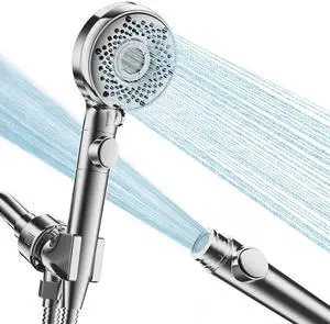 Shower Head with Handheld with 5 Spray Modes and Detachable Power Wash, High Pressure Shower Head with ON/OFF Switch for Pets, Clean Tub, Shower Heads with Stainless Steel Hose Shower Head with Handheld with 5 Spray Modes and Detachable Power Wash, High Pressure Shower Head with ON/OFF Switch for Pets, Clean Tub, Shower Heads with Stainless Steel Hose