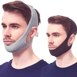 Yootar Chin Strap for Cpap Users, 2 Pack Black & Grey Comfortable Mesh Anti Snoring Chin Straps for Men Women, Upgraded Adjustable Cpap Chin Strap to Keep Mouth Closed While Sleeping(2 Pack), Medium Yootar Chin Strap for Cpap Users, 2 Pack Black & Grey Comfortable Mesh Anti Snoring Chin Straps for Men Women, Upgraded Adjustable Cpap Chin Strap to Keep Mouth Closed While Sleeping(2 Pack), Medium