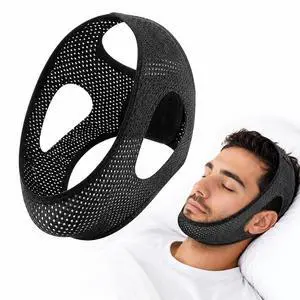 Anti Snoring Chin Strap for Sleeping, Adjustable Breathable Snore Stopper Jaw Strap for Mouth Breathing, Soft Chin Strap to Help Keep Mouth Closed at Night, Anti Snore Device for Men Women Anti Snoring Chin Strap for Sleeping, Adjustable Breathable Snore Stopper Jaw Strap for Mouth Breathing, Soft Chin Strap to Help Keep Mouth Closed at Night, Anti Snore Device for Men Women
