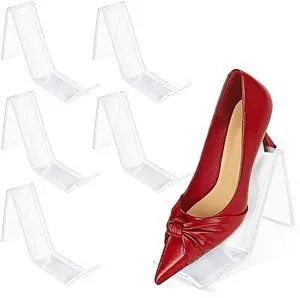 6 Pieces Acrylic Shoe Display Stand Clear Sandal Rack Holder High Heel Show Display Stands Shoes Organizer for Home Store Retail Shop 6 Pieces Acrylic Shoe Display Stand Clear Sandal Rack Holder High Heel Show Display Stands Shoes Organizer for Home Store Retail Shop