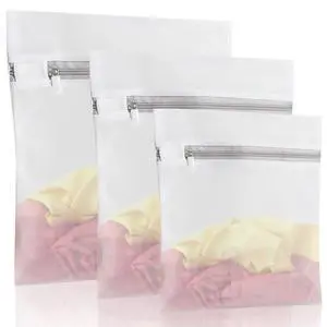 3 Pack Mesh Zipper Laundry Bags (1 Oversized 1 Large 1 Medium), Washable for Delicates Lingerie Bra Socks, Washing Machine Bag for Bed Sheets Sweaters Coats & Big Clothing 3 Pack Mesh Zipper Laundry Bags (1 Oversized 1 Large 1 Medium), Washable for Delicates Lingerie Bra Socks, Washing Machine Bag for Bed Sheets Sweaters Coats & Big Clothing