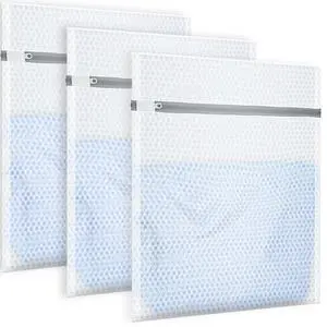 3Pcs Honeycomb Mesh Laundry Bags for Delicates, 12 x 16 inches Lingerie Bags for Washing Delicates(3 Medium) 3Pcs Honeycomb Mesh Laundry Bags for Delicates, 12 x 16 inches Lingerie Bags for Washing Delicates(3 Medium)