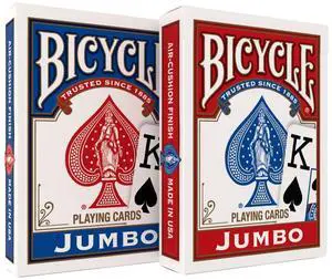 Jumbo Index Playing Cards , 2 Pack Large Print Poker Size Deck of Cards for Easy Reading, Family Card Games, and Casino Play Jumbo Index Playing Cards , 2 Pack Large Print Poker Size Deck of Cards for Easy Reading, Family Card Games, and Casino Play