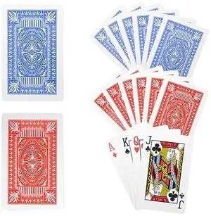 12 Decks of Economy Playing Cards Red/Blue/White, 2.25" x 3.5" 12 Decks of Economy Playing Cards Red/Blue/White, 2.25" x 3.5"