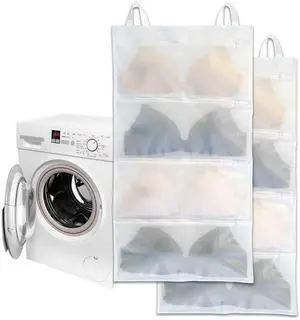 Bra bags for laundry, 2 Pack Holds 8 AD Cups, 4-in-1 Cleans, Dries, Stores & Dust-Proof, Bra Washing Bags for Laundry Experience Better Than a Single Washing Net Bra bags for laundry, 2 Pack Holds 8 AD Cups, 4-in-1 Cleans, Dries, Stores & Dust-Proof, Bra Washing Bags for Laundry Experience Better Than a Single Washing Net