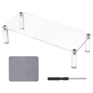 Acrylic Riser, Display Stand Clear Shelf 7.87x3.15x2 Inches Small Display Risers 1 Tier Rectangular Organizer Lightweight Tabletop Shelf for Cosmetic Products Tabletop Use and More Acrylic Riser, Display Stand Clear Shelf 7.87x3.15x2 Inches Small Display Risers 1 Tier Rectangular Organizer Lightweight Tabletop Shelf for Cosmetic Products Tabletop Use and More