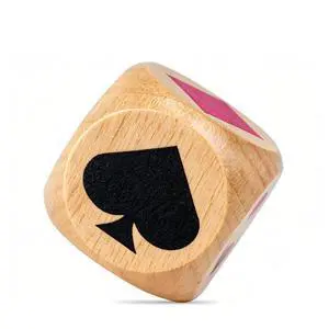 Wooden Euchre Trump Marker Dice Set - Large 1.57" (4cm) Clear Printed Euchre Cube, Trump Poker Game Kit, for Euchre Players & Card Game Lovers (One piece) Wooden Euchre Trump Marker Dice Set - Large 1.57" (4cm) Clear Printed Euchre Cube, Trump Poker Game Kit, for Euchre Players & Card Game Lovers (One piece)