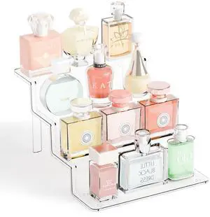 4 Tier Clear Acrylic Display Risers,9 Inch Large Perfume Organizer,Colonge Stand and Cupcake Risers,Acrylic Tiered Display Stand for Figure,Funko Pop,Food,Candle,Fragrance Display,Cologne Shelf 4 Tier Clear Acrylic Display Risers,9 Inch Large Perfume Organizer,Colonge Stand and Cupcake Risers,Acrylic Tiered Display Stand for Figure,Funko Pop,Food,Candle,Fragrance Display,Cologne Shelf