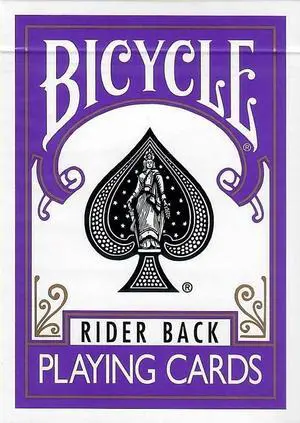 Purple Rider Back Playing Card Deck Poker Size Purple Rider Back Playing Card Deck Poker Size
