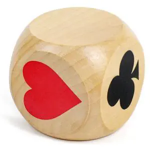 2IN Large Trump Marker Dice, Wooden Euchre Cube Trump Game Marker, Great Dice Cube for Euchre Pinochle Bridge Playing Cards 2IN Large Trump Marker Dice, Wooden Euchre Cube Trump Game Marker, Great Dice Cube for Euchre Pinochle Bridge Playing Cards