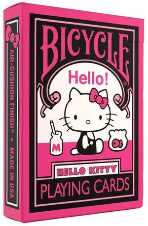 Hello Kitty Playing Cards, Black & Pink, 1 Deck Hello Kitty Playing Cards, Black & Pink, 1 Deck