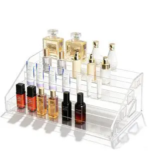 12 Inchs Acrylic Tiered Display Stand 4 tier Acrylic Riser Display Shelf Stands for Cosmetic Nail Polish Makeup Cookies Perfume 12 Inchs Acrylic Tiered Display Stand 4 tier Acrylic Riser Display Shelf Stands for Cosmetic Nail Polish Makeup Cookies Perfume