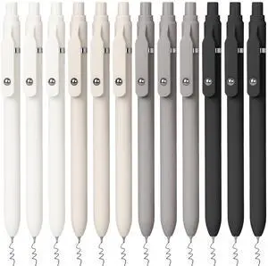 Gel Pens, 12 Pcs 0.7mm Black Ink Pens, Quick Dry Medium Point Smooth Writing Pens, Retractable Cute Pens for Journaling Note Taking, Fancy Pen Set Gifts for School Office Women Gel Pens, 12 Pcs 0.7mm Black Ink Pens, Quick Dry Medium Point Smooth Writing Pens, Retractable Cute Pens for Journaling Note Taking, Fancy Pen Set Gifts for School Office Women