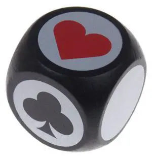 Black & White Trump Suit Marker Indicator with Large Pips for Euchre Bridge Pinochle and Other Card Games 1.6" (40mm) Black & White Trump Suit Marker Indicator with Large Pips for Euchre Bridge Pinochle and Other Card Games 1.6" (40mm)