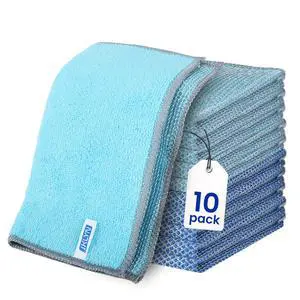 10 Pack Wire Dishcloth - Double Layer Non-Scratch No Odor Reusable Mesh Microfiber Multipurpose Dishwashing Rag for Wet and Dry, Kitchen Cleaning (9.84" x 9.84") 10 Pack Wire Dishcloth - Double Layer Non-Scratch No Odor Reusable Mesh Microfiber Multipurpose Dishwashing Rag for Wet and Dry, Kitchen Cleaning (9.84" x 9.84")