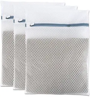 Lingerie Bags for Washing Delicates 3Pcs, Laundry Wash Bag, Honeycomb Mesh Laundry Bag 12x16 Inch Medium Lingerie Bags for Washing Delicates 3Pcs, Laundry Wash Bag, Honeycomb Mesh Laundry Bag 12x16 Inch Medium