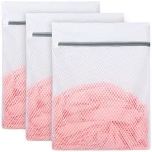 3Pcs Mesh Laundry Bags for Delicates, Honeycomb Mesh Wash Bags with Zipper for Washing Machine, Shoes, Lingerie, Socks and Stuffed Toys (Medium, 12.5 x 16Inches) 3Pcs Mesh Laundry Bags for Delicates, Honeycomb Mesh Wash Bags with Zipper for Washing Machine, Shoes, Lingerie, Socks and Stuffed Toys (Medium, 12.5 x 16Inches)