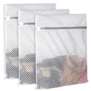 3Pcs Durable Honeycomb Mesh Laundry Bags for Delicates 125gsm Net Fabric Durable and Reusable Delicate Wash Bag,Organization Bag for Lingerie,Sock,12 x 16 Inches(3 Medium) 3Pcs Durable Honeycomb Mesh Laundry Bags for Delicates 125gsm Net Fabric Durable and Reusable Delicate Wash Bag,Organization Bag for Lingerie,Sock,12 x 16 Inches(3 Medium)