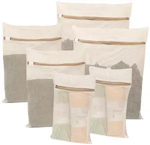 6-Piece Bag, Durable Cotton Mesh Laundry Bag, Sturdy Zipper, Breathable Mesh, Exquisite Laundry Bag for Underwear, Clothes, Pants, Shoes and Socks 6-Piece Bag, Durable Cotton Mesh Laundry Bag, Sturdy Zipper, Breathable Mesh, Exquisite Laundry Bag for Underwear, Clothes, Pants, Shoes and Socks