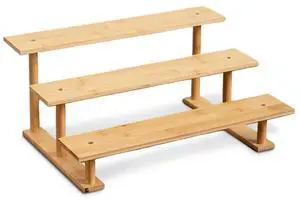 Bamboo and Wood 3 Tier Cupcake Stand, Food Display Risers for Party , Statues and Lego Displays, Cologne Stand, Perfume Display Stand3 Tier1Pack Bamboo and Wood 3 Tier Cupcake Stand, Food Display Risers for Party , Statues and Lego Displays, Cologne Stand, Perfume Display Stand3 Tier1Pack