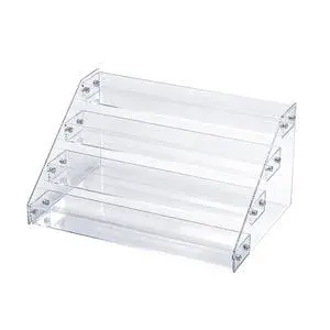 Acrylic Nail Polish Display Stand, Four-Tier Acrylic Transparent Display Rack, Sturdy and Stable Storage Boxes for Cookies, Perfumes and Small Items Acrylic Nail Polish Display Stand, Four-Tier Acrylic Transparent Display Rack, Sturdy and Stable Storage Boxes for Cookies, Perfumes and Small Items