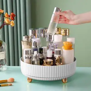 Makeup Perfume Organizer, 360 Degree Rotating Lazy Susan Cosmetic Desk Storage Lotions Display Case Round Tray with Large Capacity, for your Jewelry Makeup Perfume Organizer, 360 Degree Rotating Lazy Susan Cosmetic Desk Storage Lotions Display Case Round Tray with Large Capacity, for your Jewelry