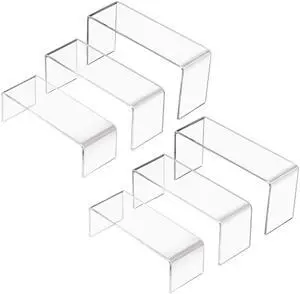 Acrylic Display Stand Riser Clear Small Acrylic Decorator Stand Shelf for Figures Pops, Jewelry, Cupcake, Dessert - 2 Sets Acrylic Display Stand Riser Clear Small Acrylic Decorator Stand Shelf for Figures Pops, Jewelry, Cupcake, Dessert - 2 Sets