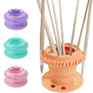 Paint Brush Cleaner - Foldable Silicone Paint Brush Cleaner Rinse Cup with Palette and 40 Brush Storage Holder for Classroom Studio Outdoor Painting (1, Orange) Paint Brush Cleaner - Foldable Silicone Paint Brush Cleaner Rinse Cup with Palette and 40 Brush Storage Holder for Classroom Studio Outdoor Painting (1, Orange)