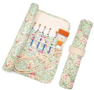 Paint Brush Holder Art Supplies, Artist Brush Holder & Storage Organizer Roll-Up Case Bag, Protect Acrylic Oil Watercolor Paintbrushes (Pink Rose 20 Slot Pockets) Paint Brush Holder Art Supplies, Artist Brush Holder & Storage Organizer Roll-Up Case Bag, Protect Acrylic Oil Watercolor Paintbrushes (Pink Rose 20 Slot Pockets)