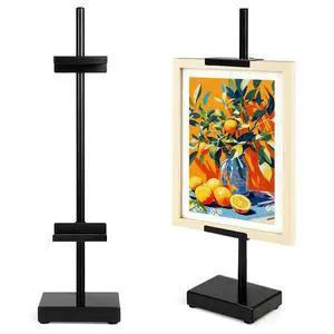 Adjustable Tabletop Easel Stand, Picture Easels for Display Up to 17" H, Black Metal Picture Frame Holder Stand Table for Art, Photo (1 Pack) Adjustable Tabletop Easel Stand, Picture Easels for Display Up to 17" H, Black Metal Picture Frame Holder Stand Table for Art, Photo (1 Pack)
