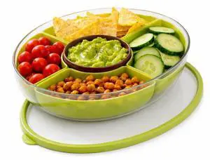 Divided Serving Tray with Lid, 5 Removable Compartments Snack & Veggie avocado shaped Tray with Center Dip Bowl, Portable Food Storage Container for Fruit, Charcuterie, Travel, Work & Parties Divided Serving Tray with Lid, 5 Removable Compartments Snack & Veggie avocado shaped Tray with Center Dip Bowl, Portable Food Storage Container for Fruit, Charcuterie, Travel, Work & Parties