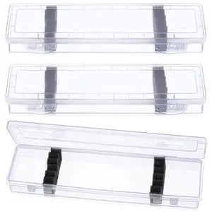 3 Pcs Paint Brush Storage Containers with Foam Inserts, Paint Brush Organizers Holders Portable Drawing Tool Case Small Storage Container for Pens with 6 Foam Inserts, Translucent, 13.8 x 3.5 x 1.6 In 3 Pcs Paint Brush Storage Containers with Foam Inserts, Paint Brush Organizers Holders Portable Drawing Tool Case Small Storage Container for Pens with 6 Foam Inserts, Translucent, 13.8 x 3.5 x 1.6 In