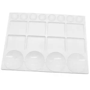 20 Well Watercolor Paint Tray Palette Pallet Acrylic Painting Mixing Plastic Artist Large Square Palette, 13 x 10 Inches, White, 1PCS 20 Well Watercolor Paint Tray Palette Pallet Acrylic Painting Mixing Plastic Artist Large Square Palette, 13 x 10 Inches, White, 1PCS