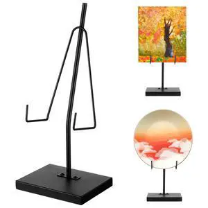 Metal Frame Holder Adjustable Tabletop Easel Stand Large Picture Stand Elevated Vertical Plaque Poster Easel Home Restaurant Book Photo and Platter Exhibition Black(12 x 5 x 4 Inches) Metal Frame Holder Adjustable Tabletop Easel Stand Large Picture Stand Elevated Vertical Plaque Poster Easel Home Restaurant Book Photo and Platter Exhibition Black(12 x 5 x 4 Inches)