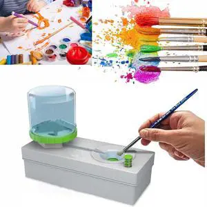 Paint Brush Cleaner-Paint Brush Rinser with Drain,Brush Rinser,Running Water Cycle Paintbrush Rinser,for Acrylic Brush, Makeup Brush,Watercolor Pens. Paint Brush Cleaner-Paint Brush Rinser with Drain,Brush Rinser,Running Water Cycle Paintbrush Rinser,for Acrylic Brush, Makeup Brush,Watercolor Pens.