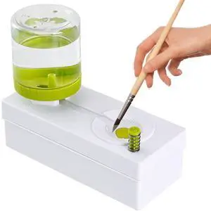 Brush Rinser Paint Brush Cleaner Paint Brush Rinse Machine Fresh Water Cycle Rinser Tool for Painting Brush Watercolor Paints Cleaning Tool Art Supplies for Kids Paint Brush Rinser for Artist Brush Rinser Paint Brush Cleaner Paint Brush Rinse Machine Fresh Water Cycle Rinser Tool for Painting Brush Watercolor Paints Cleaning Tool Art Supplies for Kids Paint Brush Rinser for Artist