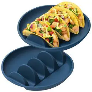 2 Pack Silicone Taco Holder Plates with Metal Reinforced Frame, Reusable Taco Holder Silicone Taco Plates for Hard and Soft Tacos, Taco Serving Plates for Party, Dishwasher-Safe Taco Holders Set of 2 2 Pack Silicone Taco Holder Plates with Metal Reinforced Frame, Reusable Taco Holder Silicone Taco Plates for Hard and Soft Tacos, Taco Serving Plates for Party, Dishwasher-Safe Taco Holders Set of 2