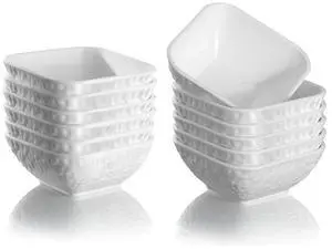 Dip Bowls Set 12pcs 6oz, White Plastic Dipping Bowls Soy Sauce Plate for Side Dishes, Condiment Server for Tomato Sauce, Ketchup, Vinegar, BBQ and Party Dinner, Mini Appetizer Plates. Dip Bowls Set 12pcs 6oz, White Plastic Dipping Bowls Soy Sauce Plate for Side Dishes, Condiment Server for Tomato Sauce, Ketchup, Vinegar, BBQ and Party Dinner, Mini Appetizer Plates.