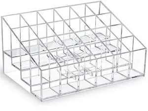 Lipstick Organizer,Small Clear Plastic Compact Lip Gloss Chapstick Perfume Sample Mascara Holder with 24 Slots Lipstick Organizer,Small Clear Plastic Compact Lip Gloss Chapstick Perfume Sample Mascara Holder with 24 Slots