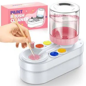 Paint Brush Cleaner Tool: Paint Set for Kids, Art Stuff, Brush Rinser Cup(Running Water Circulation), Art Supplies for Acrylic, Watercolor Accessories, Gift for Adult, Artist, Kids Paint Brush Cleaner Tool: Paint Set for Kids, Art Stuff, Brush Rinser Cup(Running Water Circulation), Art Supplies for Acrylic, Watercolor Accessories, Gift for Adult, Artist, Kids
