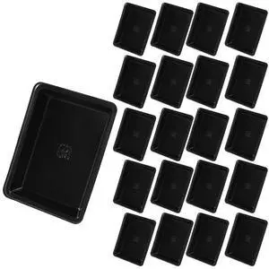 Mini Soy Sauce Plates, 40PCS, Rectangle, Black Mini Soy Sauce Plates, 40PCS, Rectangle, Black