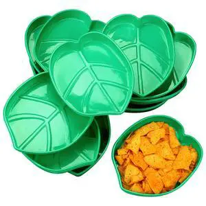 12 Pieces Palm Leaf Trays Hawaii Style Food Reusable Snack Tray Cookies Candy Dip Palm Leaf Serving Platter Green Plastic Tropical Tray Luau Party Decor for Jungle Summer Birthday Supplies 12 Pieces Palm Leaf Trays Hawaii Style Food Reusable Snack Tray Cookies Candy Dip Palm Leaf Serving Platter Green Plastic Tropical Tray Luau Party Decor for Jungle Summer Birthday Supplies