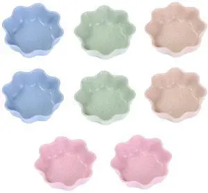 Soy Sauce Dish, 8 Pcs Small Dipping Bowls, Wheat Straw Seasoning Plates for Sushi Side Dishes, Mini Appetizer Plates, Dip Bowls, Small Sauce Bowl Dishes Soy Sauce Dish, 8 Pcs Small Dipping Bowls, Wheat Straw Seasoning Plates for Sushi Side Dishes, Mini Appetizer Plates, Dip Bowls, Small Sauce Bowl Dishes