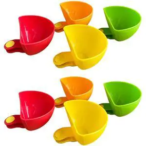 8-piece Dip Clip for Bowls Plates | French fries and dipping sauce service set | For ketchup, spices, salt, sugar, salad dressing, spices | Colorful sandwich dipping sauce bowls for portion control 8-piece Dip Clip for Bowls Plates | French fries and dipping sauce service set | For ketchup, spices, salt, sugar, salad dressing, spices | Colorful sandwich dipping sauce bowls for portion control