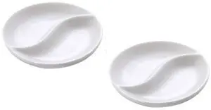2PCS 3.5inch Ceramic Serving Platter Rectangular 2 Compartment Appetizer Serving Tray Divided Spices Vinegar Nuts Sauce Dishes for Home Kitchen Restaurant 2PCS 3.5inch Ceramic Serving Platter Rectangular 2 Compartment Appetizer Serving Tray Divided Spices Vinegar Nuts Sauce Dishes for Home Kitchen Restaurant