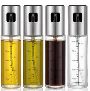 4 Pack 100ml Glass Olive Oil Sprayer with Scale & 4 Label Stickers, Refillable Fine Mist Oil Dispenser for Air Fryer, Salad, Baking, Grilling, Frying 4 Pack 100ml Glass Olive Oil Sprayer with Scale & 4 Label Stickers, Refillable Fine Mist Oil Dispenser for Air Fryer, Salad, Baking, Grilling, Frying